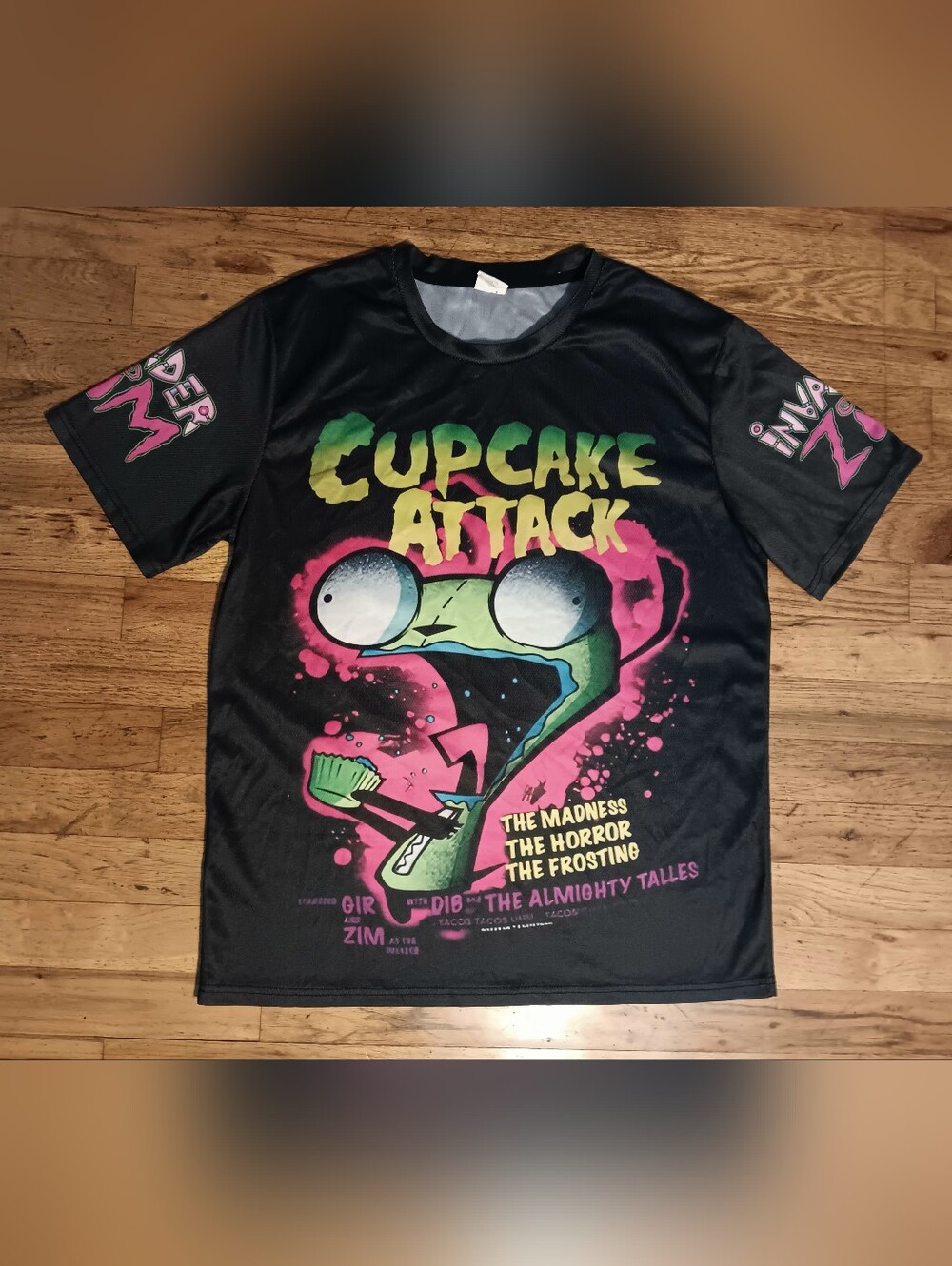 Invader Zim Cupcake Attack Shirt Print All Over Gir Size Medium Vintage?
